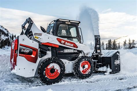 engine driven skid steer snow blower|snowblower for bobcat skid steer.